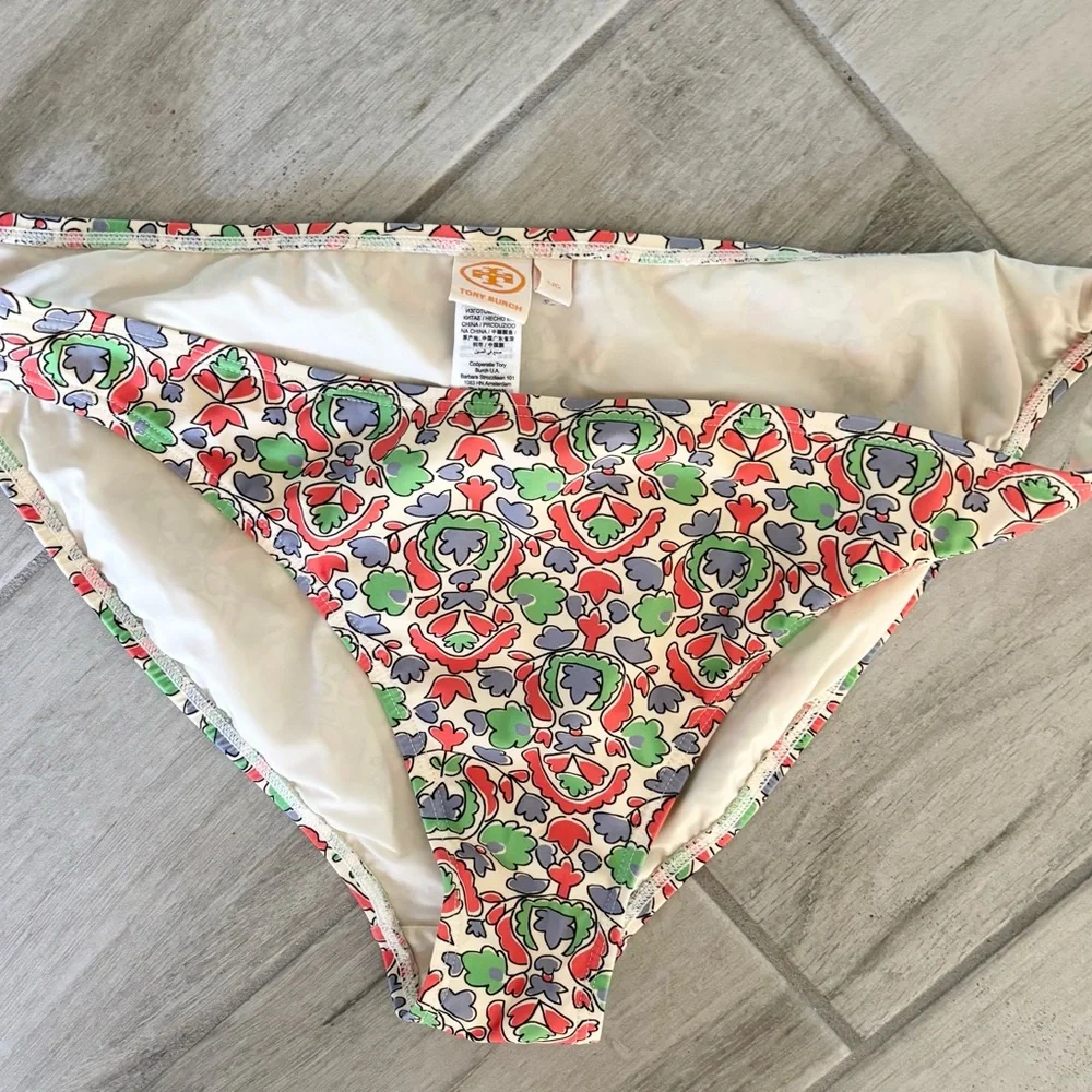 Tori Burch Costa Paisley Printed Bikini‎ bottoms  size large